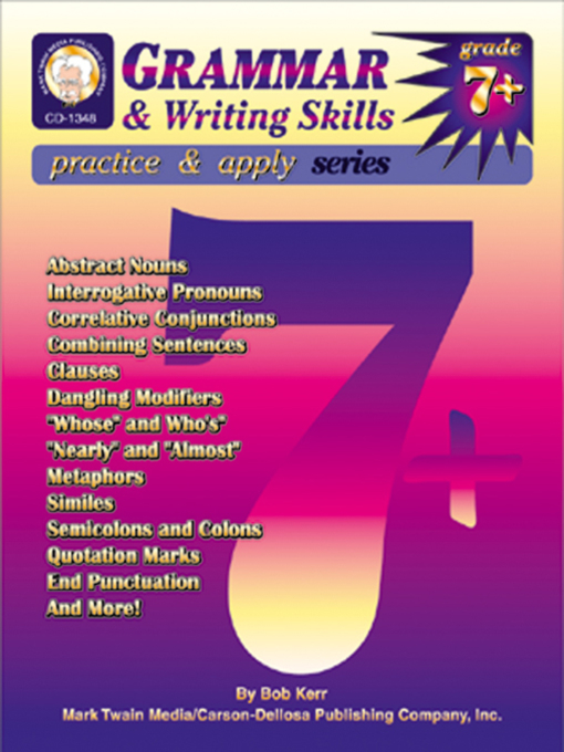 Cover image for Grammar & Writing Skills, Grade 7